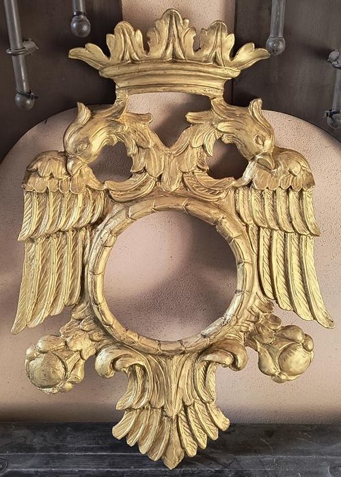 Neoklasycystyczna rama do lustra - Francja, XIX wiek