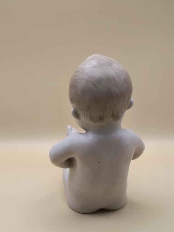 Figurka porcelanowa bobasa – „PIANO BABY”, Gebrüder Heubach (Bracia Heubach)