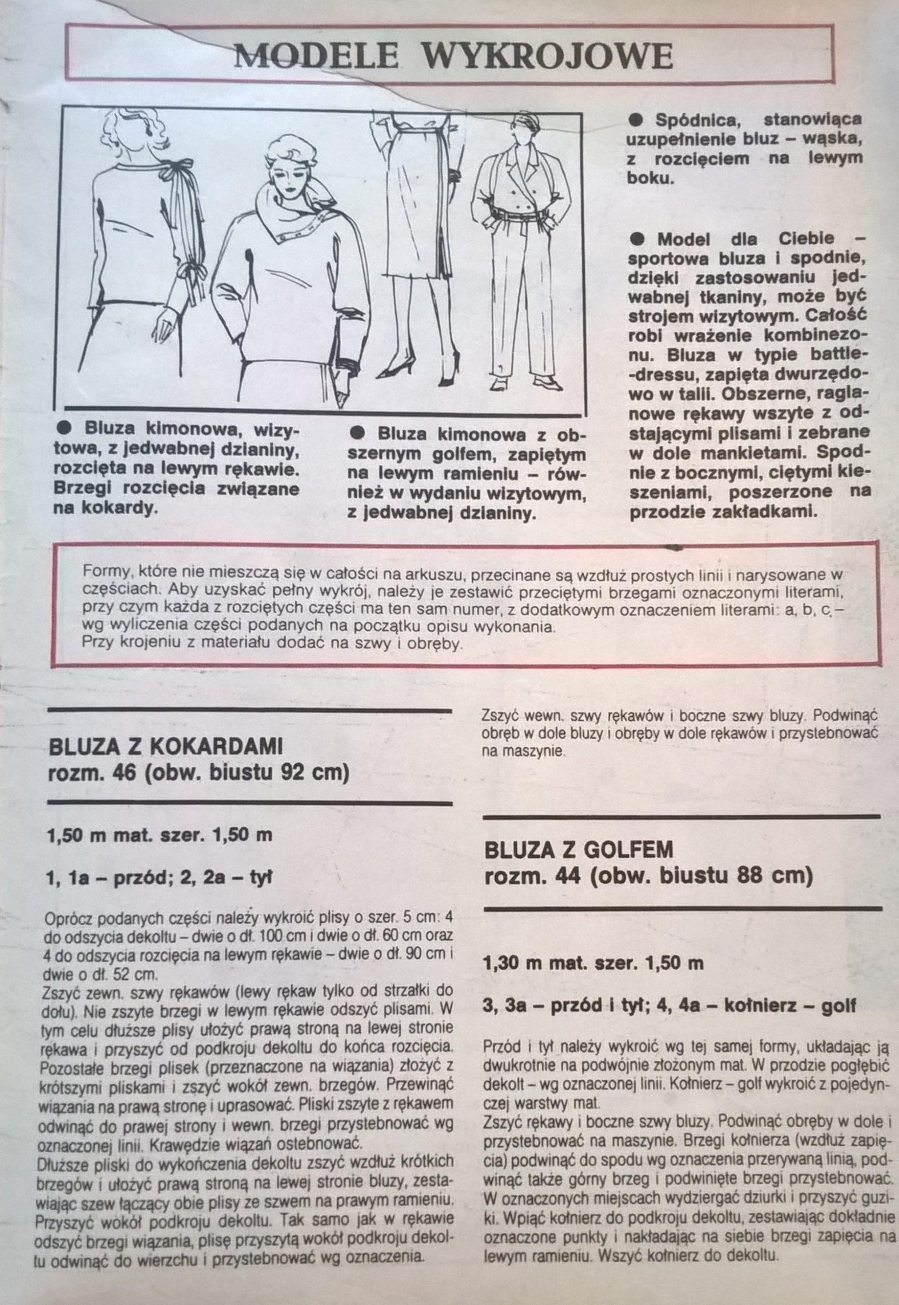 Czasopismo "Tylko dla Ciebie" - Wydawnictwa Specjalne "ŚWIATA MODY", Nr 11-1984 r.
