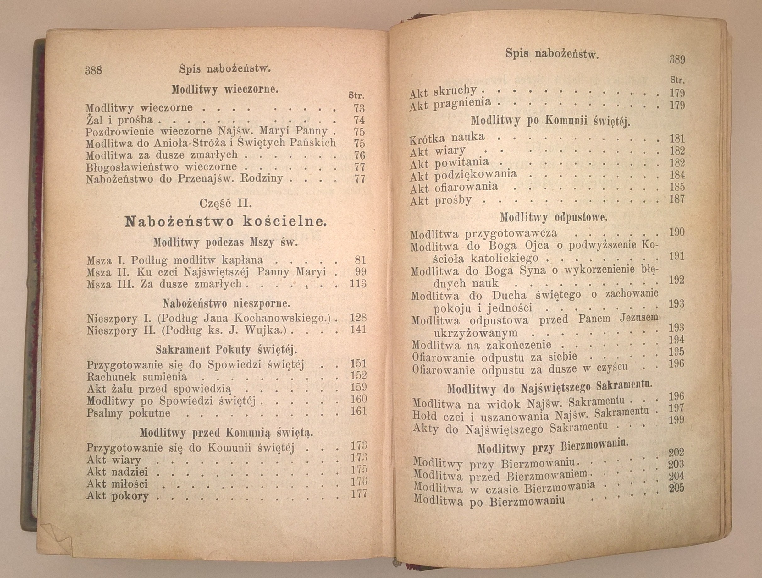 Książeczka modlitewna "Pobożny katolik w modlitwie i śpiewie", 1895 r.