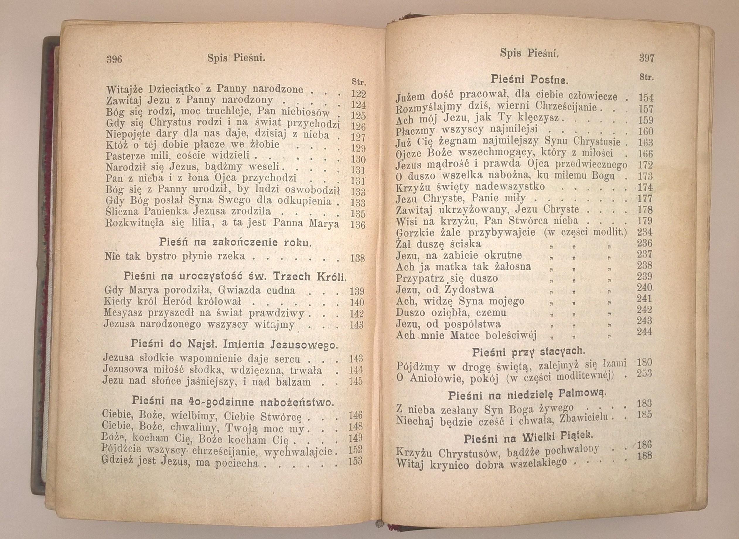 Książeczka modlitewna "Pobożny katolik w modlitwie i śpiewie", 1895 r.