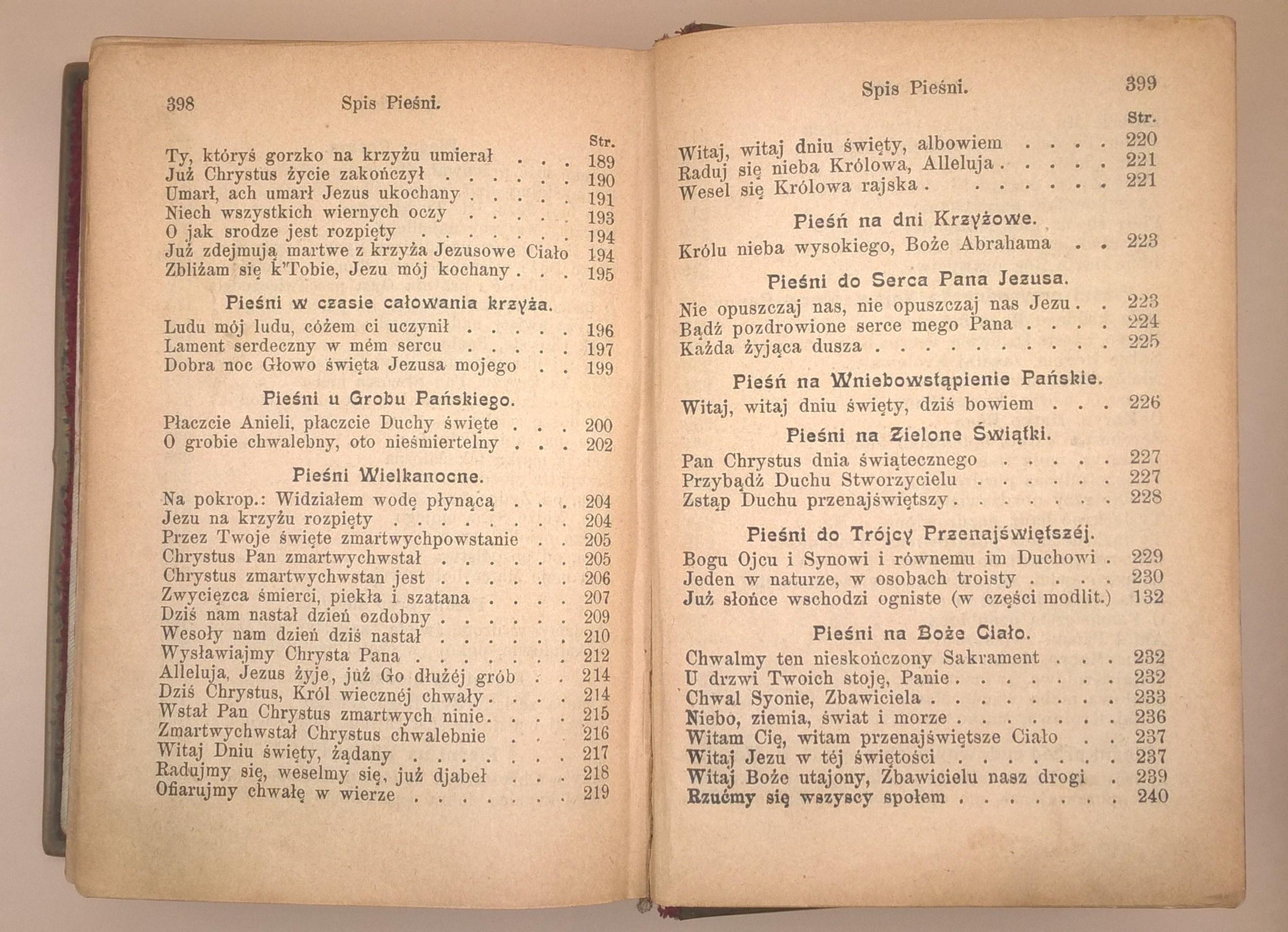 Książeczka modlitewna "Pobożny katolik w modlitwie i śpiewie", 1895 r.