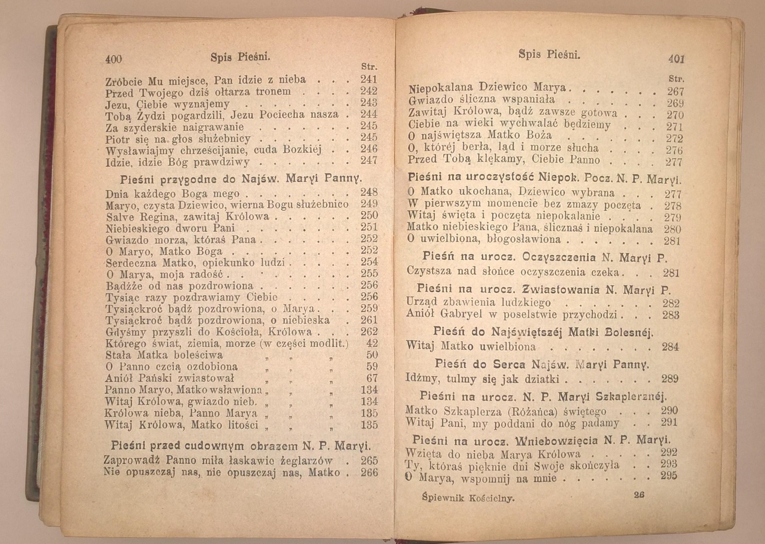 Książeczka modlitewna "Pobożny katolik w modlitwie i śpiewie", 1895 r.