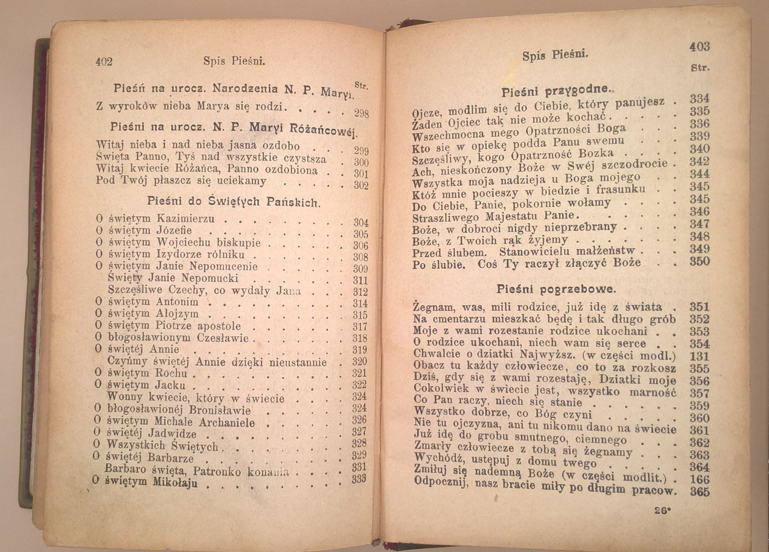 Książeczka modlitewna "Pobożny katolik w modlitwie i śpiewie", 1895 r.