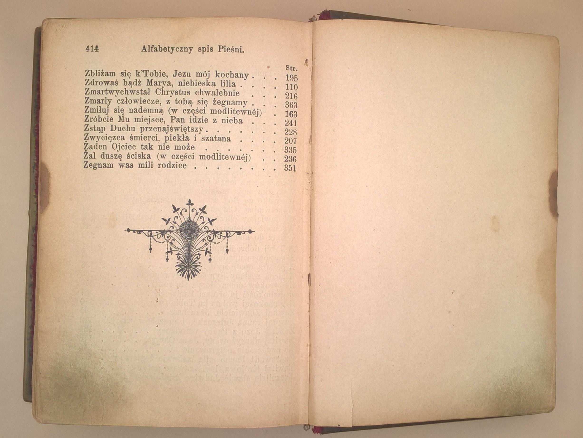 Książeczka modlitewna "Pobożny katolik w modlitwie i śpiewie", 1895 r.