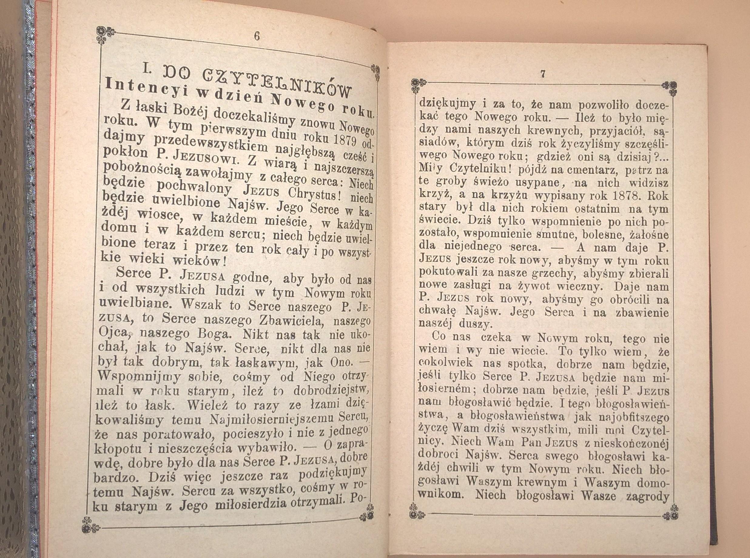 Książeczka modlitewna "Apostolstwo Serca Jezusowego" - rocznik 1879
