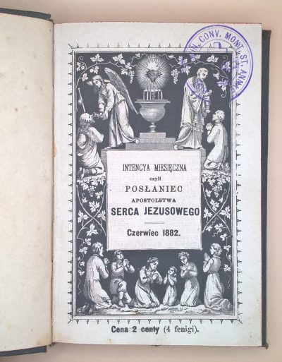 Książeczka modlitewna „Apostolstwo Serca Jezusowego” – rocznik 1882