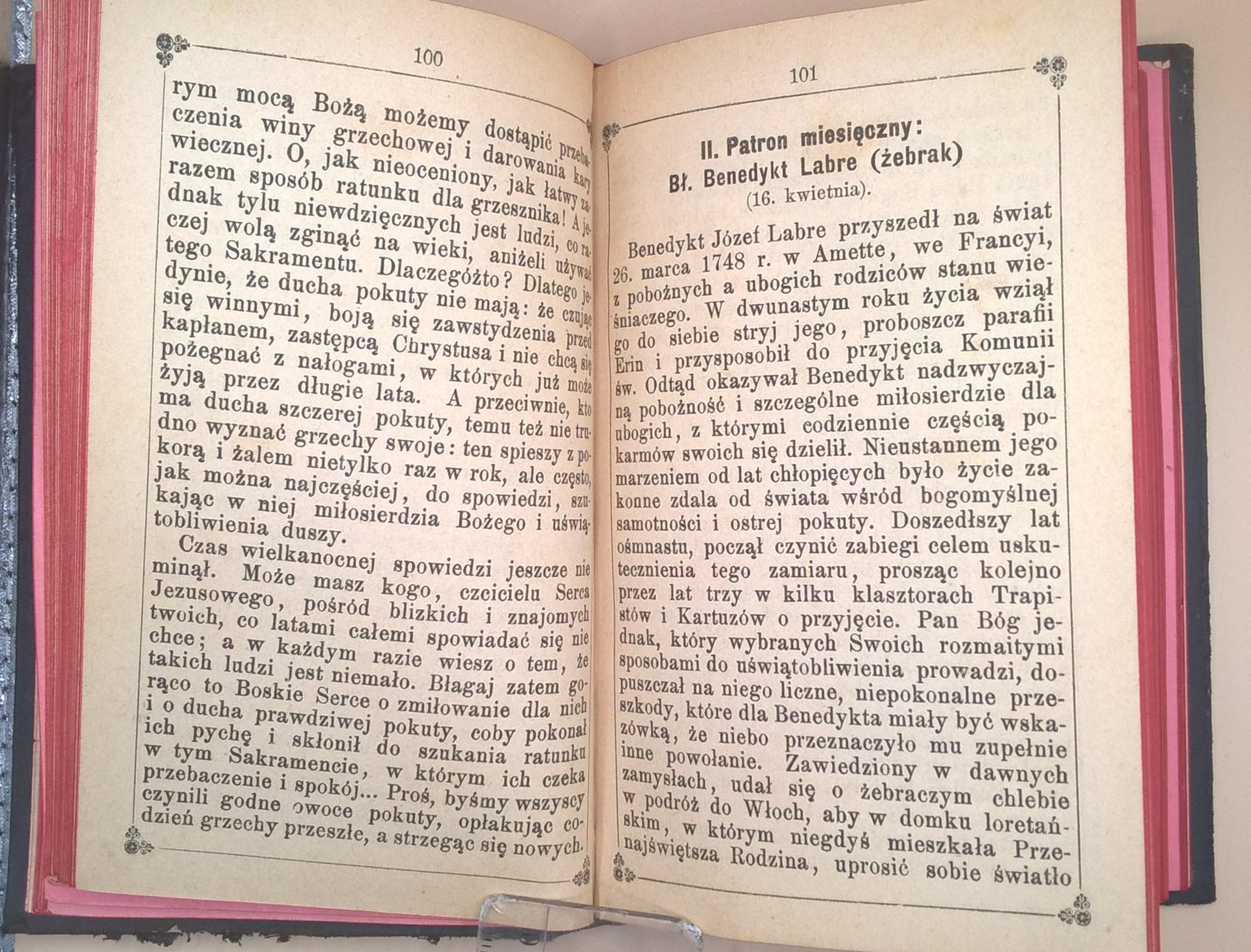 Książeczka modlitewna „Apostolstwo Serca Jezusowego” – rocznik 1895