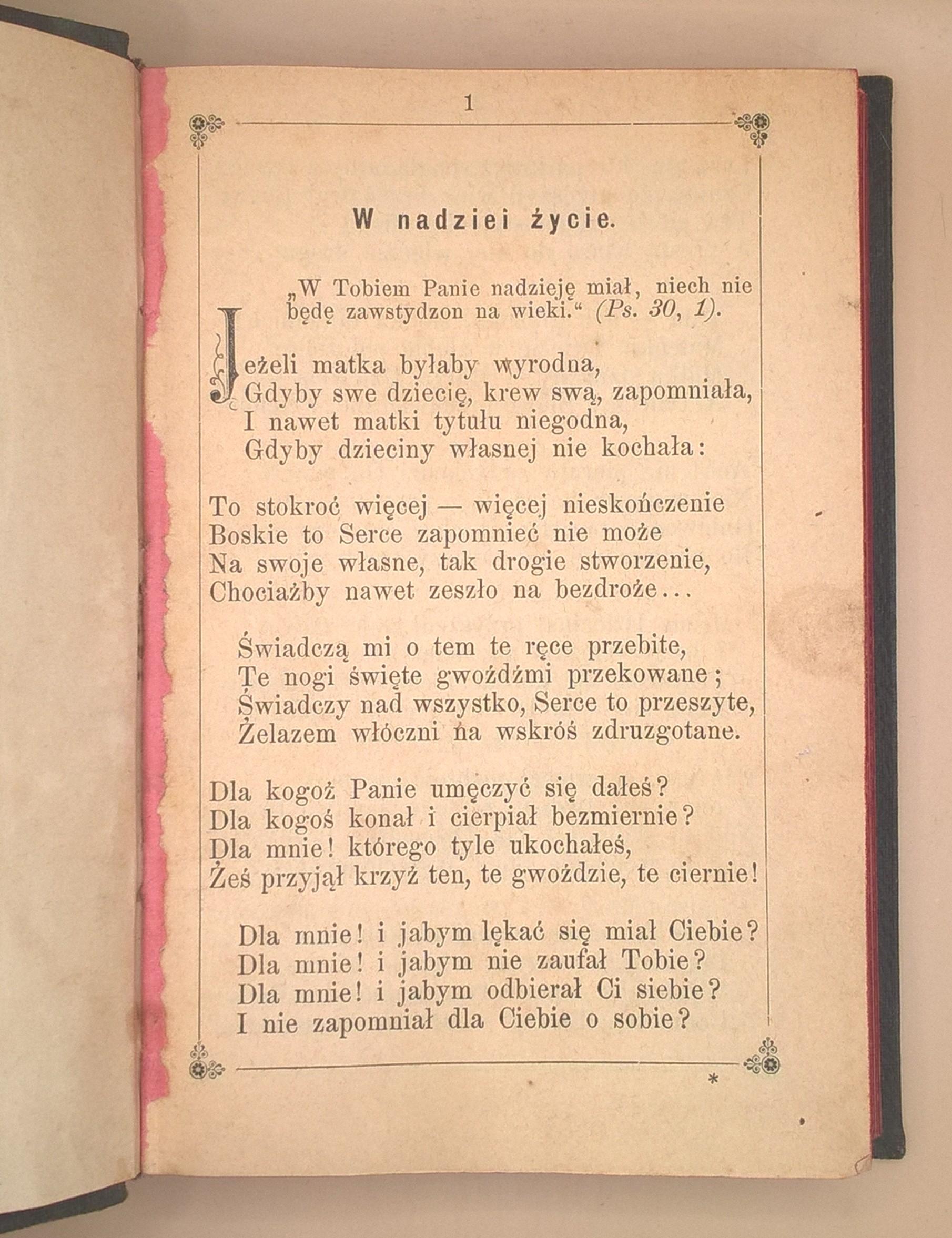 Książeczka modlitewna „Apostolstwo Serca Jezusowego” – rocznik 1887