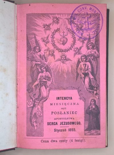 Książeczka modlitewna „Apostolstwo Serca Jezusowego” – rocznik 1893