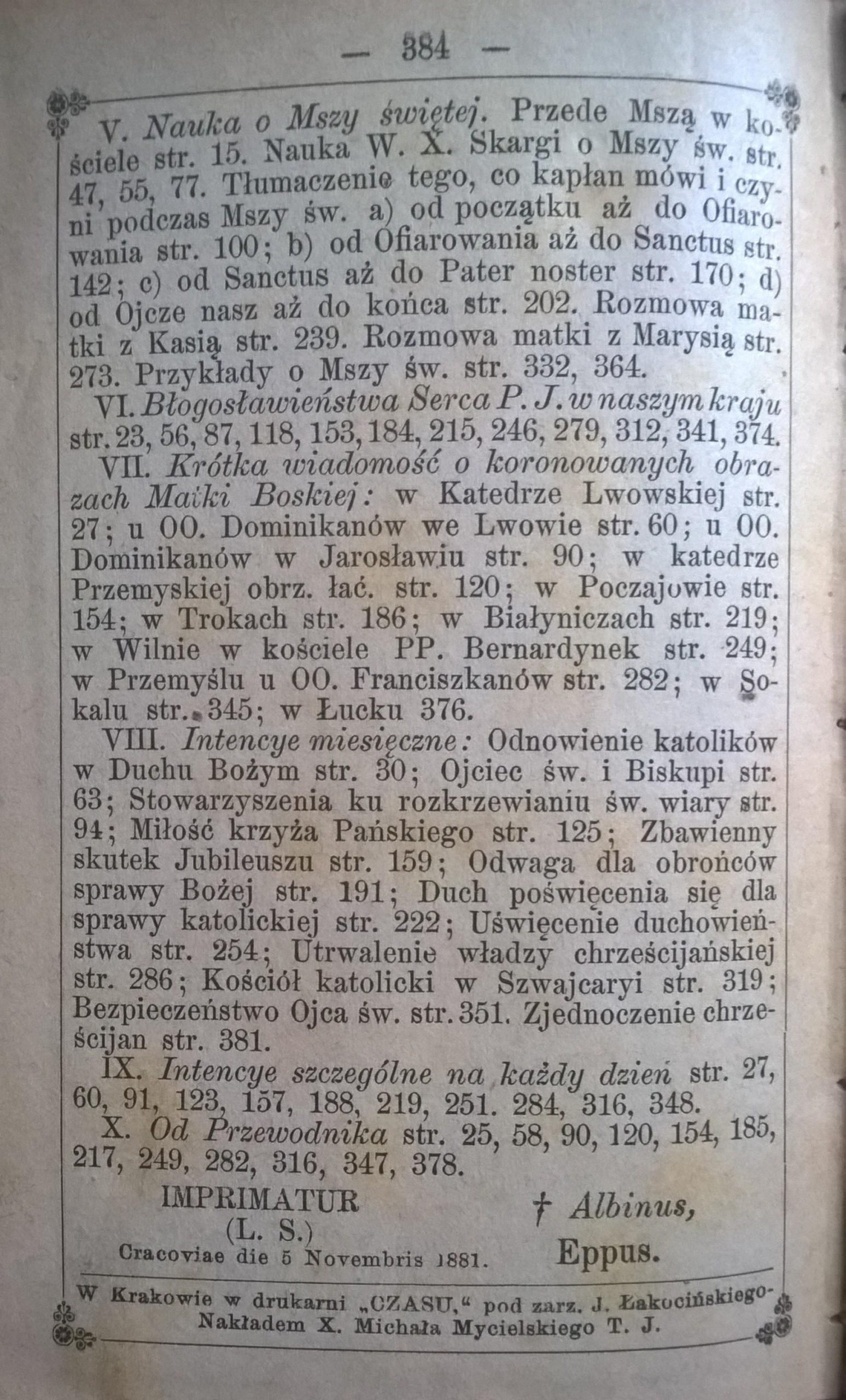 Książeczka modlitewna „Apostolstwo Serca Jezusowego” – rocznik 1881
