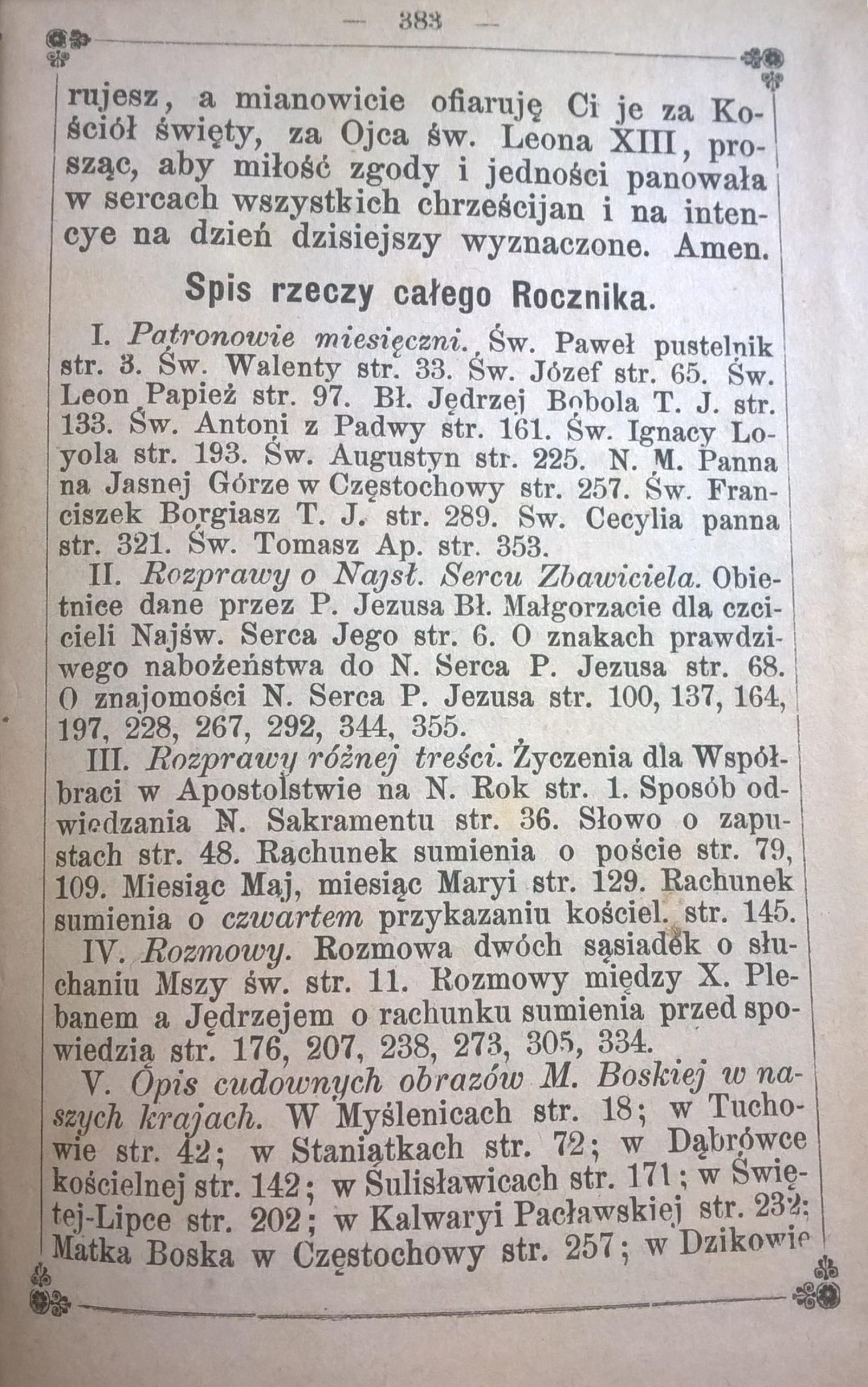 Książeczka modlitewna „Apostolstwo Serca Jezusowego” – rocznik 1882