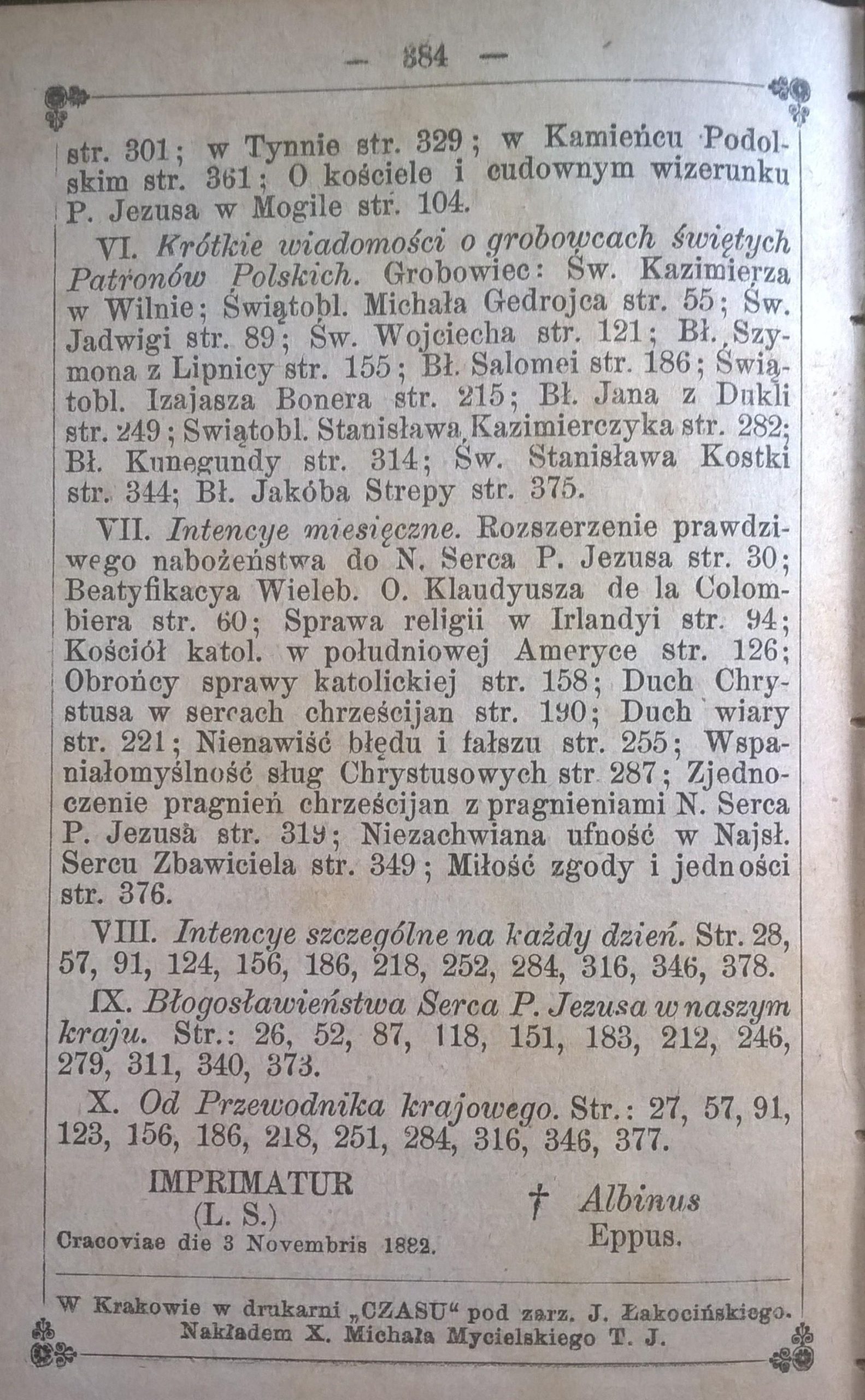 Książeczka modlitewna „Apostolstwo Serca Jezusowego” – rocznik 1882