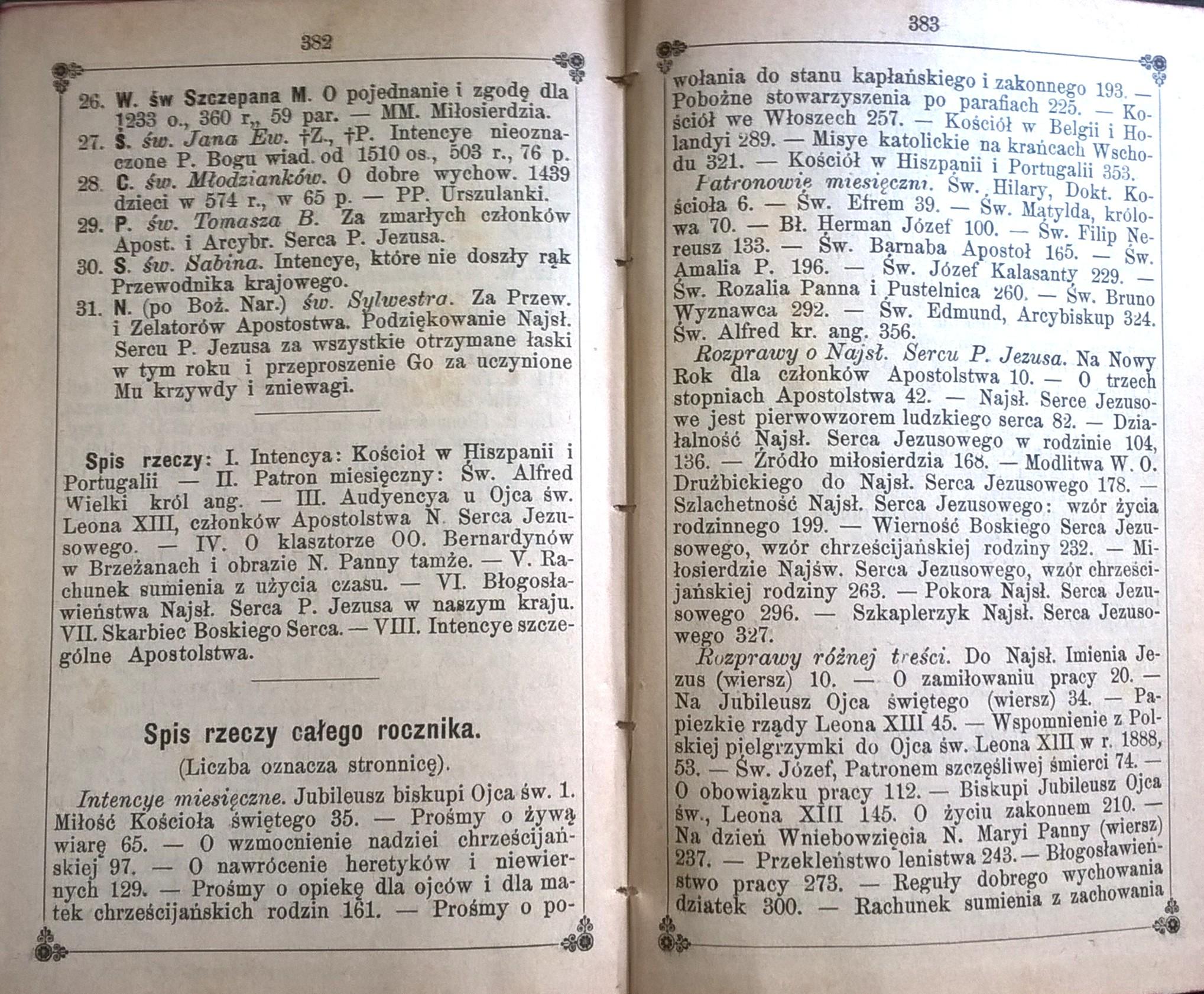 Książeczka modlitewna „Apostolstwo Serca Jezusowego” – rocznik 1893