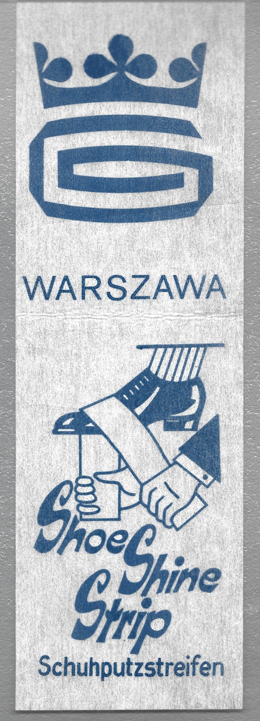 Gadżet reklamowy - czyściwo do butów - Grand Hotel "Orbis" WARSZAWA