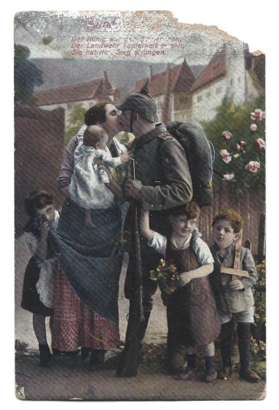 Pocztówka - 1918 r., Feldpost