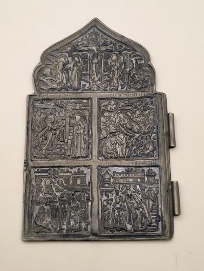 Ikona podróżna XIX w. (ołtarzyk)