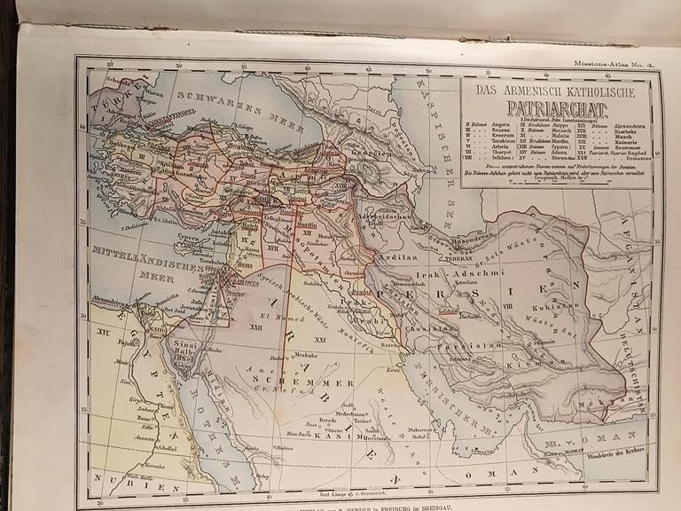 "Katholischer MISSIONS - ATLAS" Oscar Werner - Atlas misji katolickich, 1885 r.