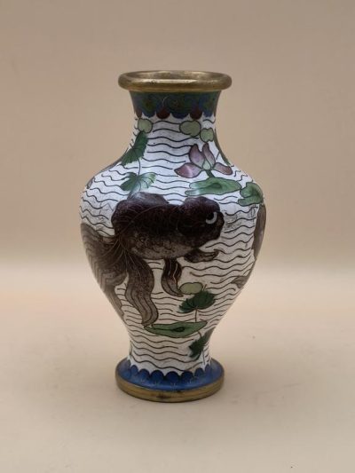 Wazon z emalią cloisonne - Chiny, XX w.
