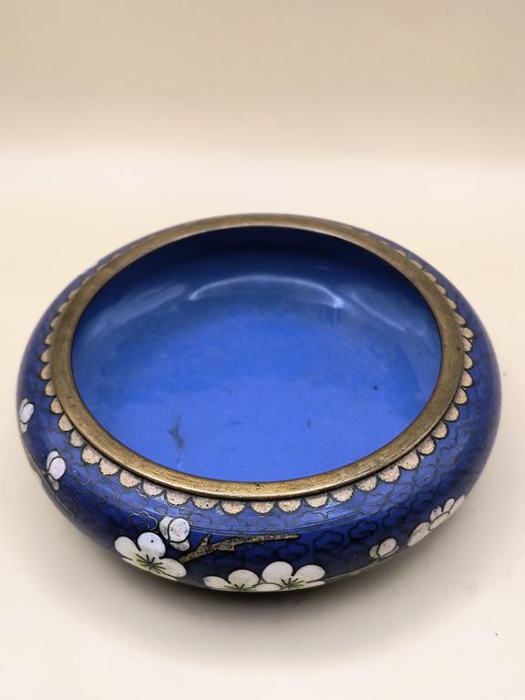 Misa z emalią cloisonne, z motywem kwiatowym - Chiny, XX wiek