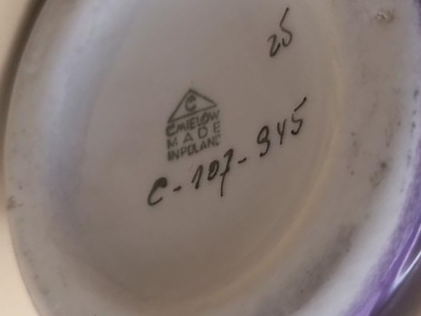 Wazon porcelanowy "Kostka", Danuta DUSZNIAK, Ćmielów, lata 60-te