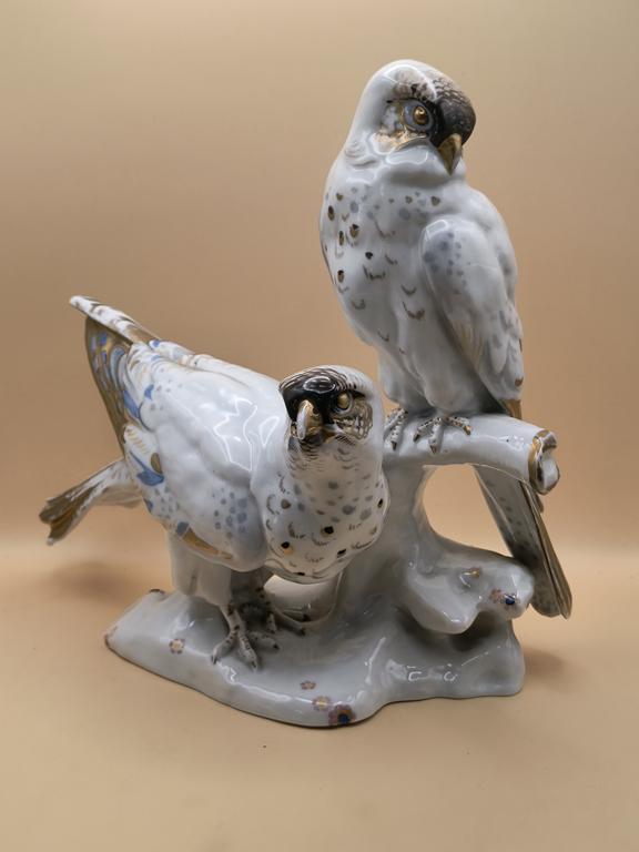 Figurka porcelanowa - Karl Ens - sokoły