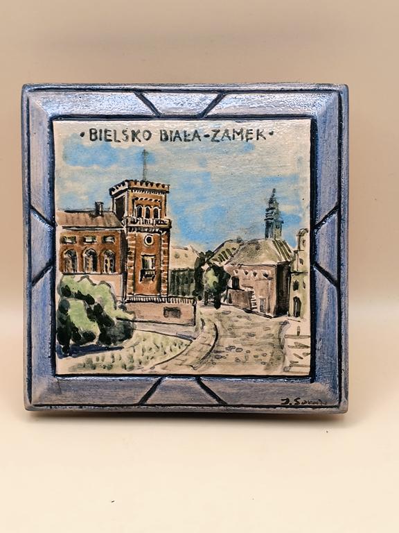 Obraz na kaflu ceramicznym - Bielsko-Biała. Zamek Sułkowskich