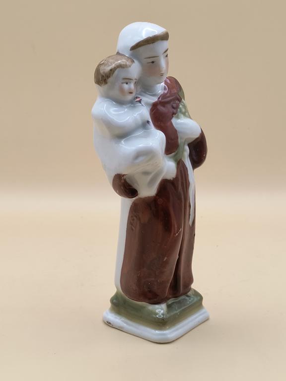 Figurka porcelanowa - Święty Antoni, XIX-XX
