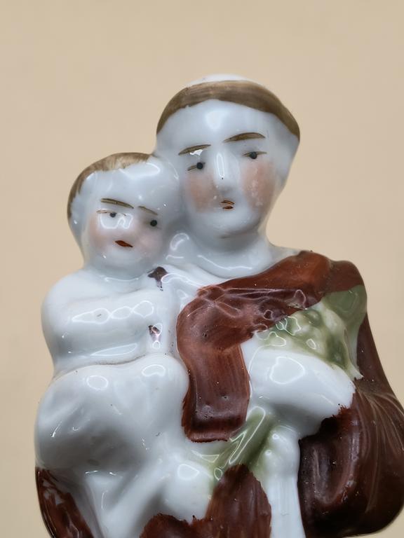 Figurka porcelanowa - Święty Antoni, XIX-XX