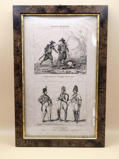 Grafika - żołnierze francuscy - FRANCE MILITAIRE - XIX w.