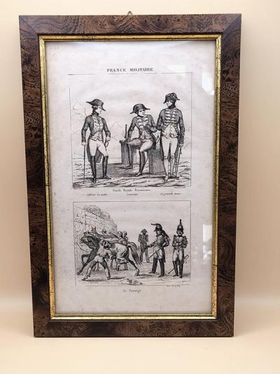 Grafika – FRANCE MILITAIRE – żołnierze francuscy – XIX w.