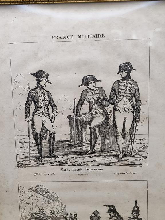 Grafika – FRANCE MILITAIRE – żołnierze francuscy – XIX w.