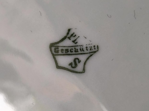Duża porcelanowa misa - Geschutzt PL S, Vienna