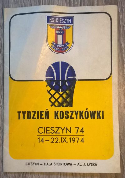 Książeczka / broszura KS CIESZYN - Tydzień koszykówki, Cieszyn 74