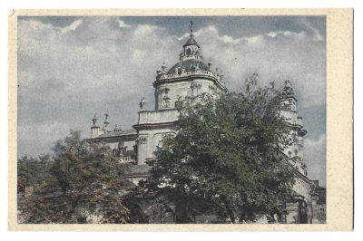 Pocztówka - Katedra greckokatolicka św. Jura we Lwowie - Kresy wschodnie