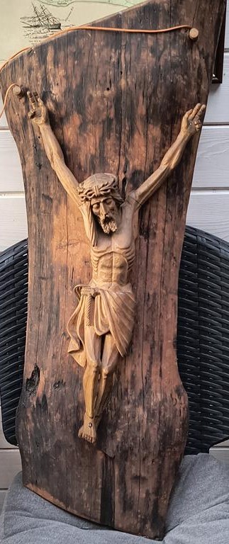 Rzeźba ludowa drewniana - Jezus Chrystus