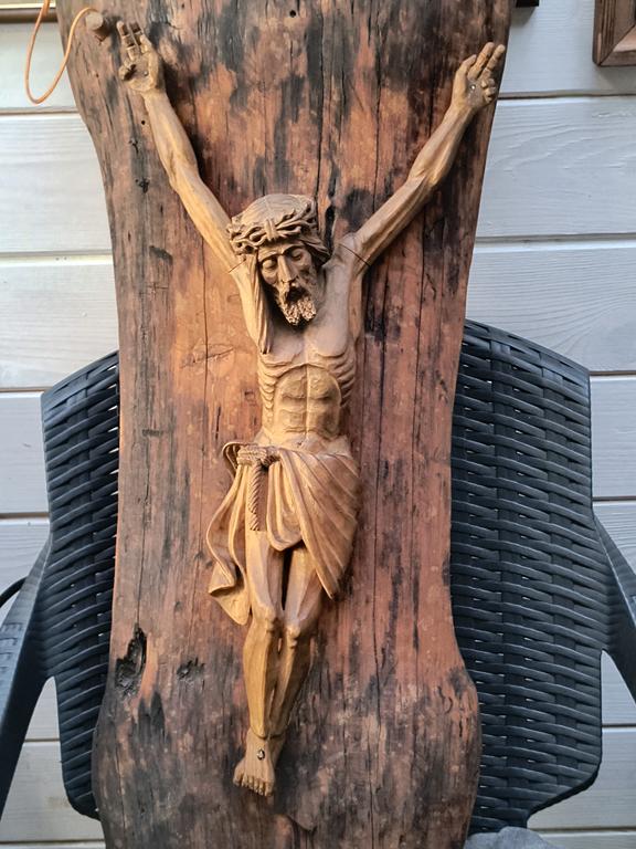 Rzeźba ludowa drewniana - Jezus Chrystus
