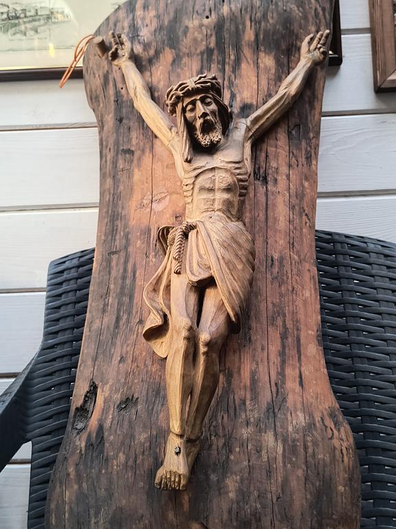 Rzeźba ludowa drewniana - Jezus Chrystus