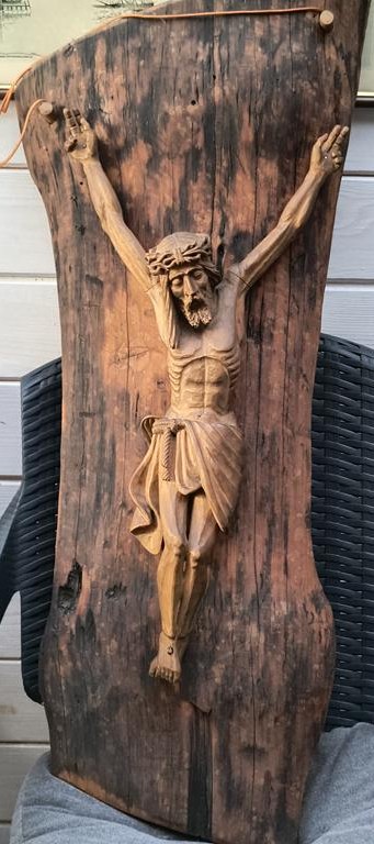 Rzeźba ludowa drewniana - Jezus Chrystus