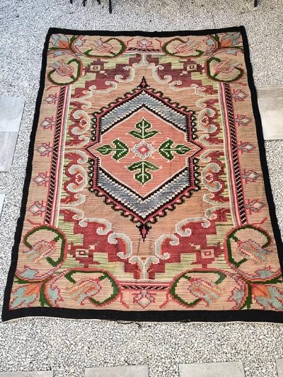 Duży kilim wełniany, lata 30-te