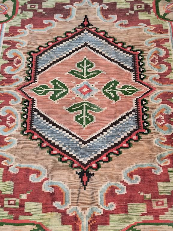 Duży kilim wełniany, lata 30-te