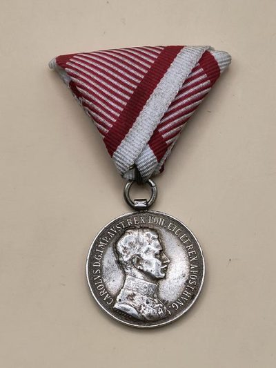 Medal Za Zasługi (FORTITUDINI) – Karol I, 1916-1918; Austro-Węgry