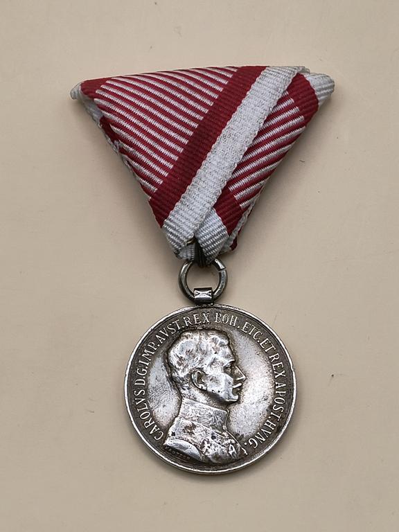Medal Za Zasługi (FORTITUDINI) – Karol I, 1916-1918; Austro-Węgry
