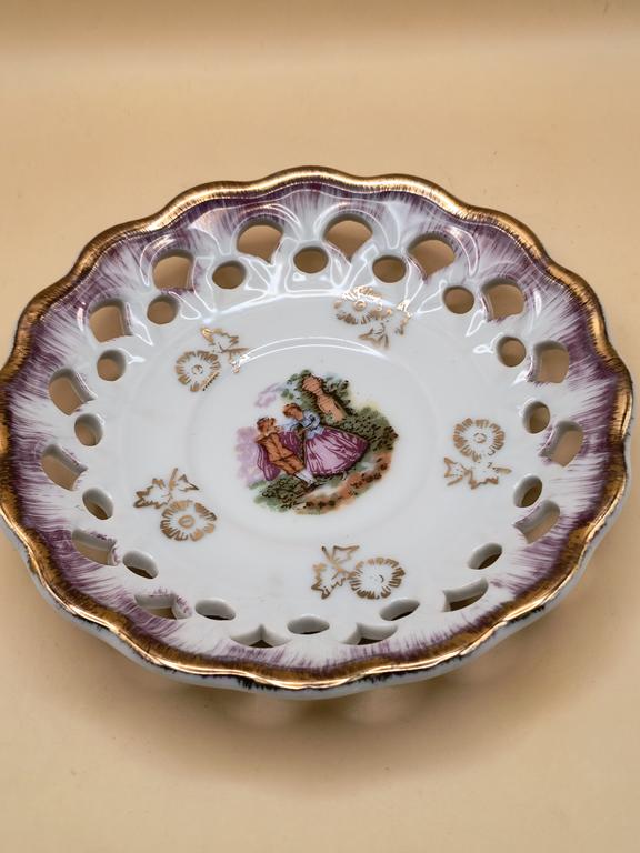 Filiżanka porcelanowa ze spodkiem i łyżeczką