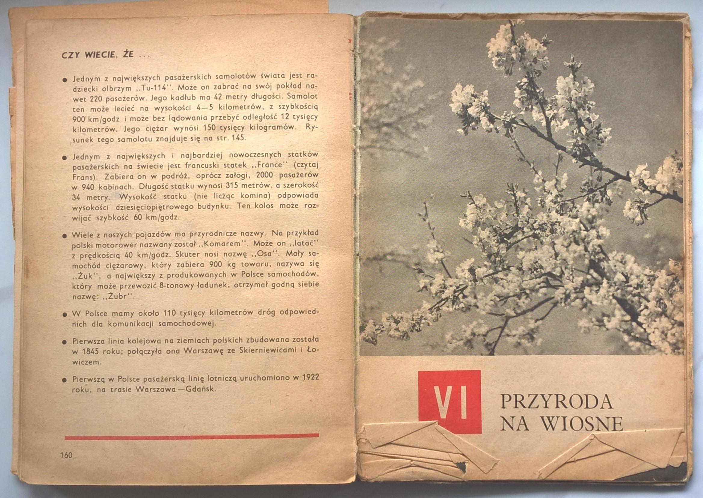 Książka dla dzieci "Świat wokół nas. Wiadomości o przyrodzie dla klasy III", 1971 r.