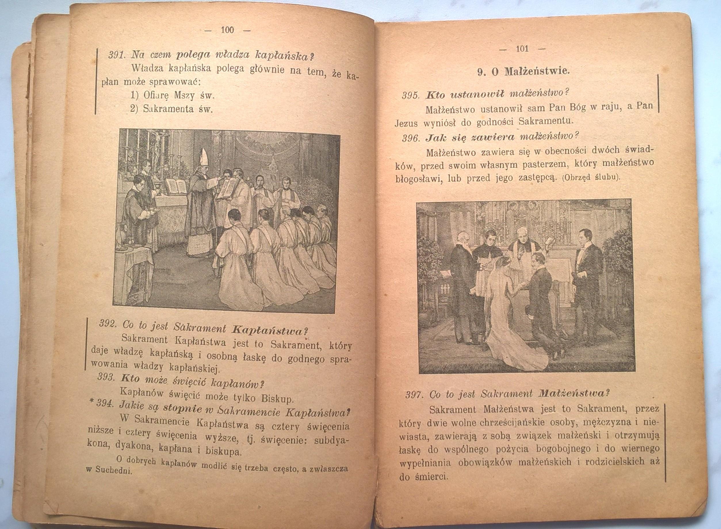 "Krótki katechizm rzymsko-katolicki dla szkół ludowych" X. Biskup E. Likowski, 1905 r.