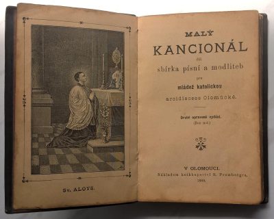 MALY KANCIONAL - zbiór pieśni i modlitw dla młodzieży katolickiej, 1889 r. - w języku czeskim