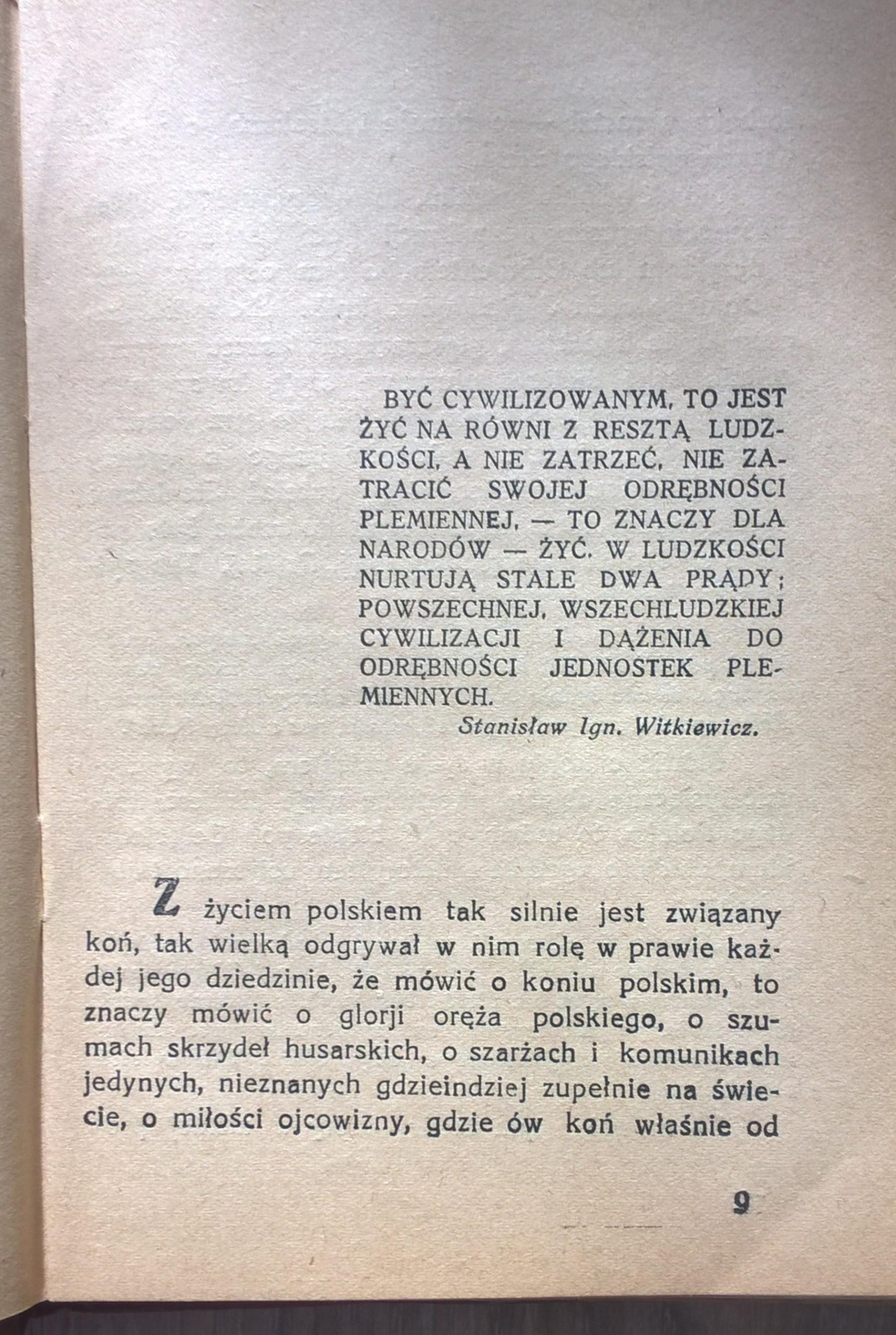 Książka "Koń w życiu polskiem. Rys historyczno-obyczajowy" Janusz Wilatowski, 1927 r.