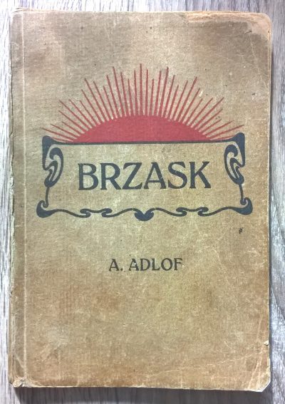 Książka "Brzask. Opowiadanie z życia czeskiego XIV stólecia" Alois Adlof, 1922 r.