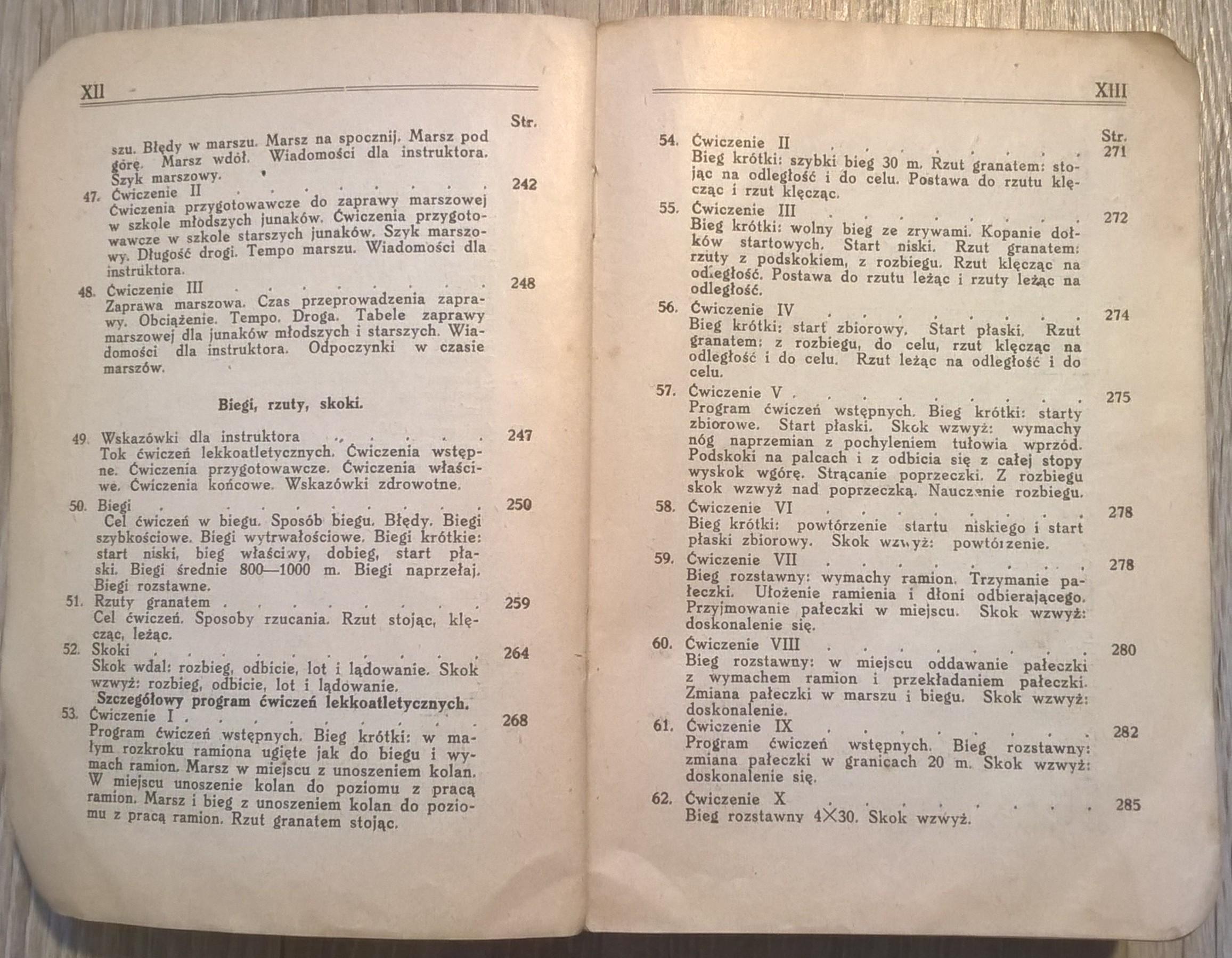 Książka "Szkoła junaka. Podręcznik instruktora przysposobienia wojskowego - WYCHOWANIE FIZYCZNE", 1933 r.